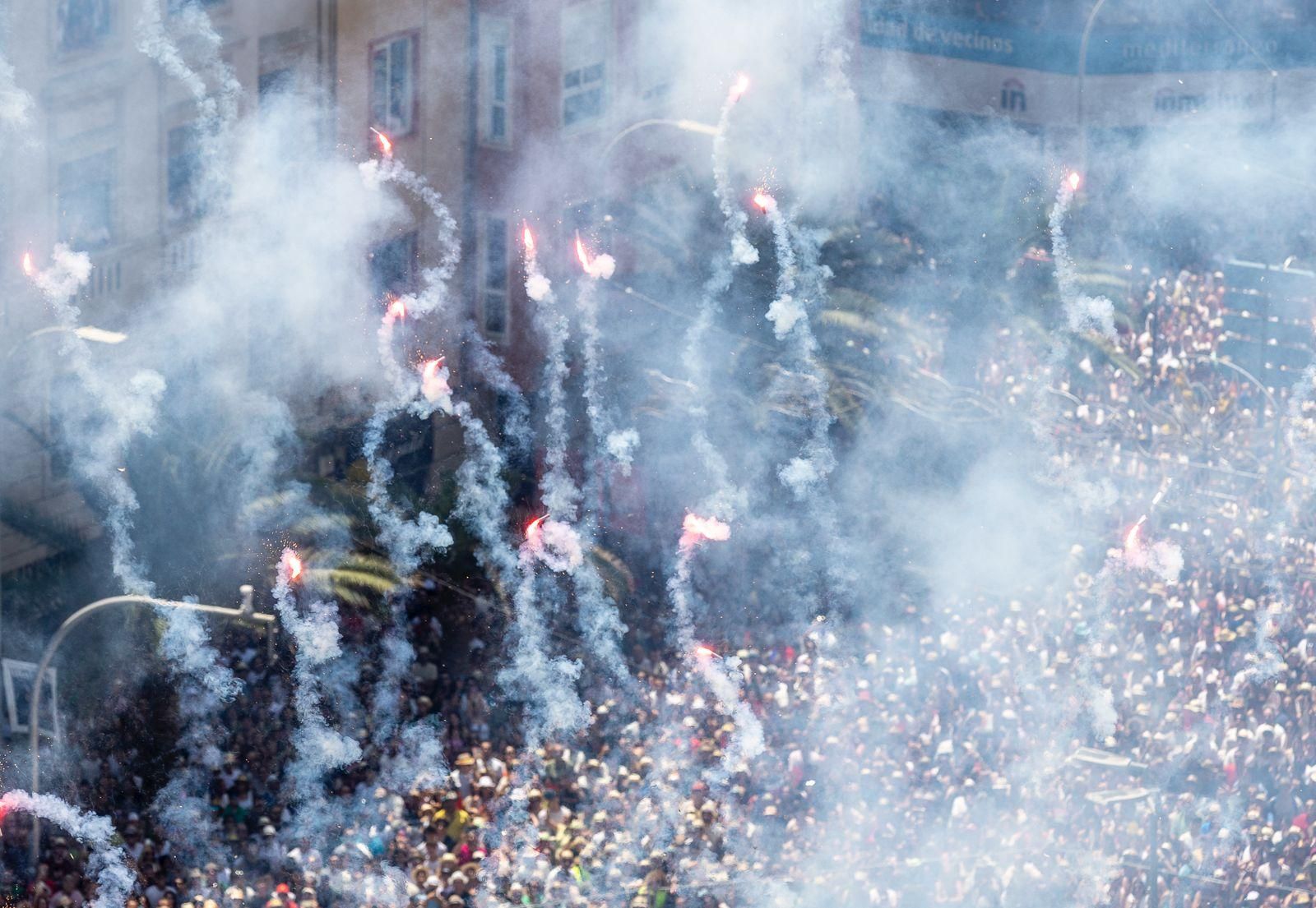 La mascletà del 20 de junio de 2025, a vista de dron