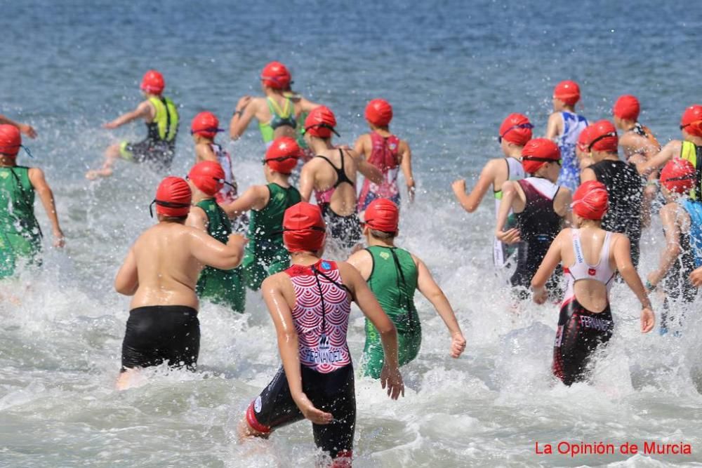 Final de triatlón de Deporte en Edad Escolar