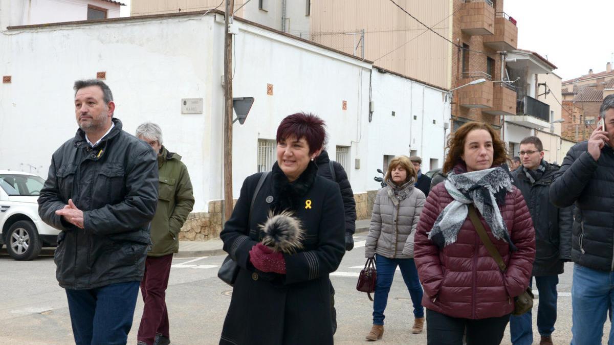 Montse Mindan anant al jutjat per la primera declaració el 2018.