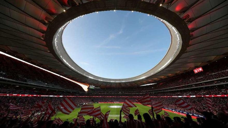 El Wanda Metropolitano, antes del partido