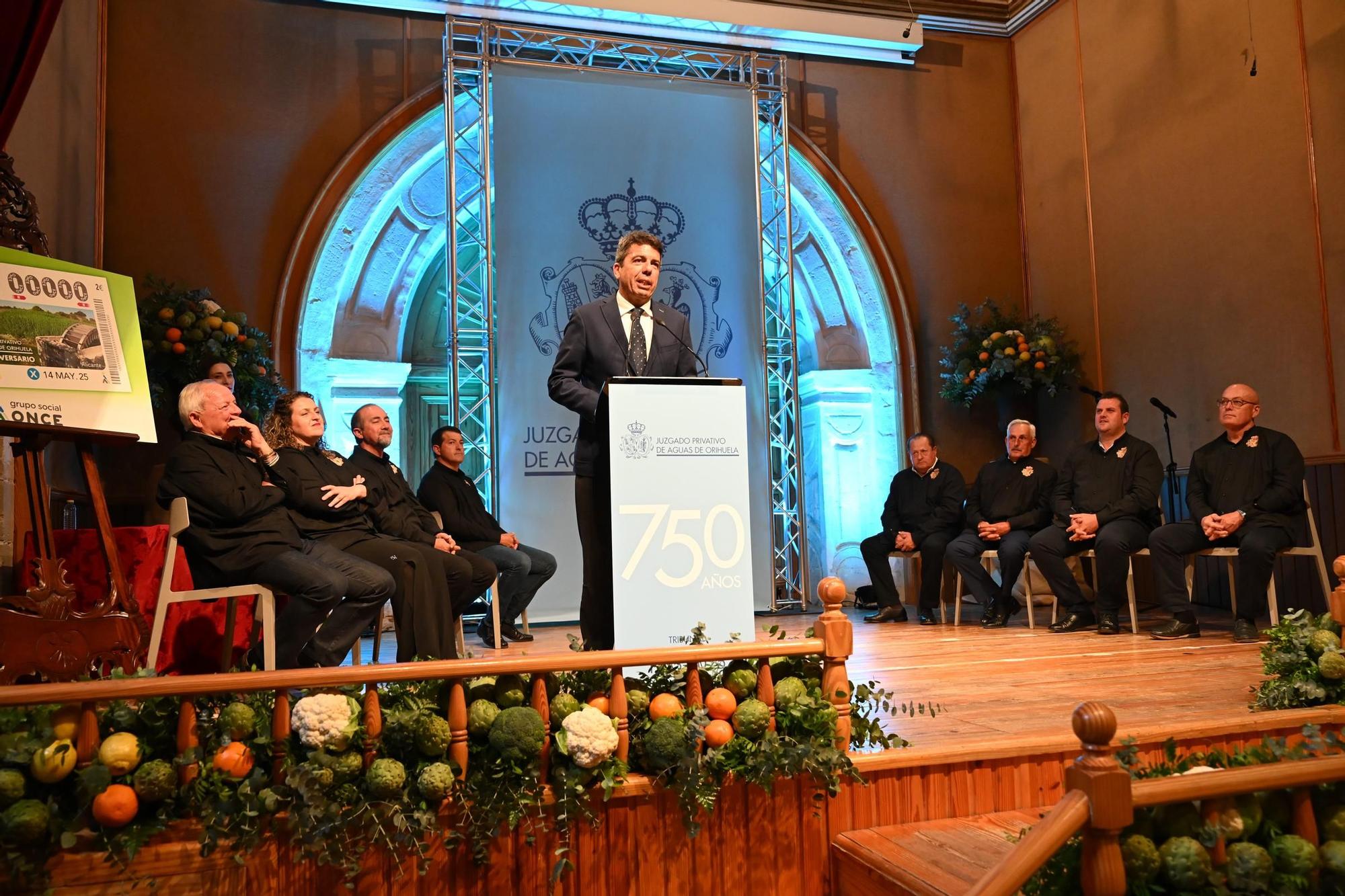 Entrega de los Premios de las Aguas en el 750 aniversario del Juzgado Privativo de Aguas de Orihuela