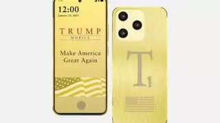 Trump se lanza al mercado de la telefonía con un móvil dorado de 400$