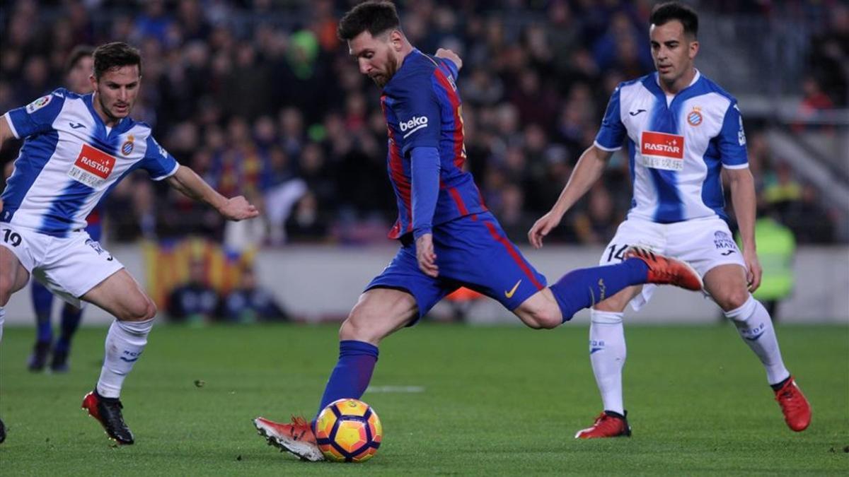 Leo Messi disputó su encuentro 600 ante el Espanyol