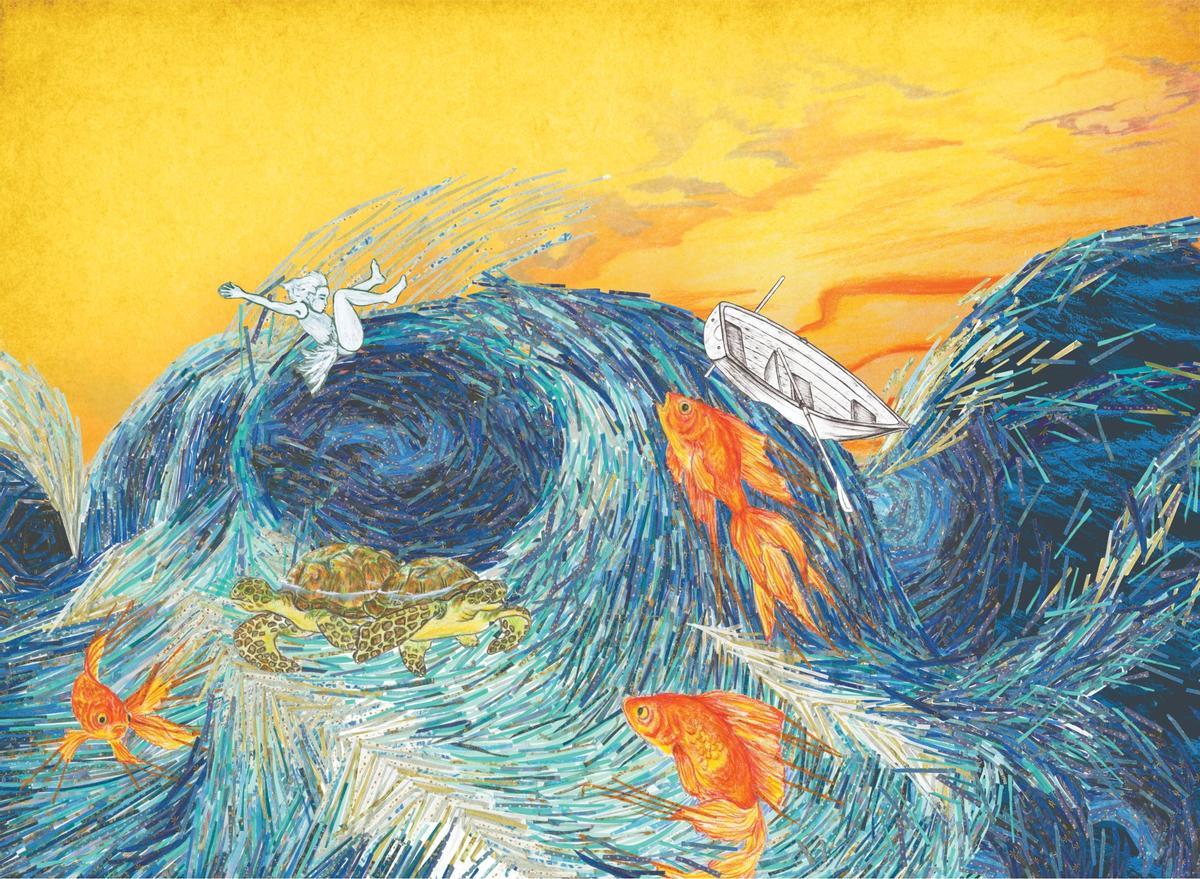 Una de las ilustraciones de Te quiero igual que siempre, de las que Keira Knightley está más orgullosa.