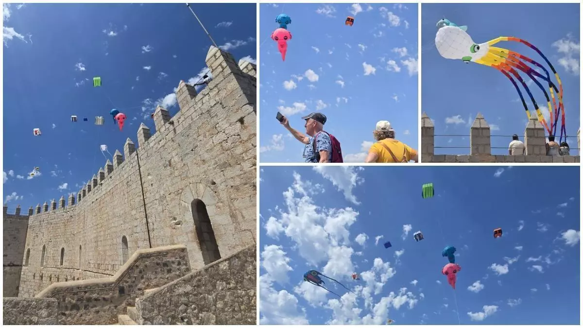 Peñíscola convierte su castillo en balcón privilegiado para ver las cometas del Festival del Viento