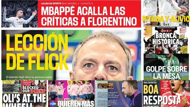Estas son las portadas de la prensa deportiva de hoy