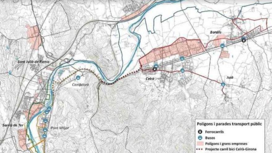 2,6 milions d&#039;euros per tirar endavant el carril bici entre Celrà i Girona