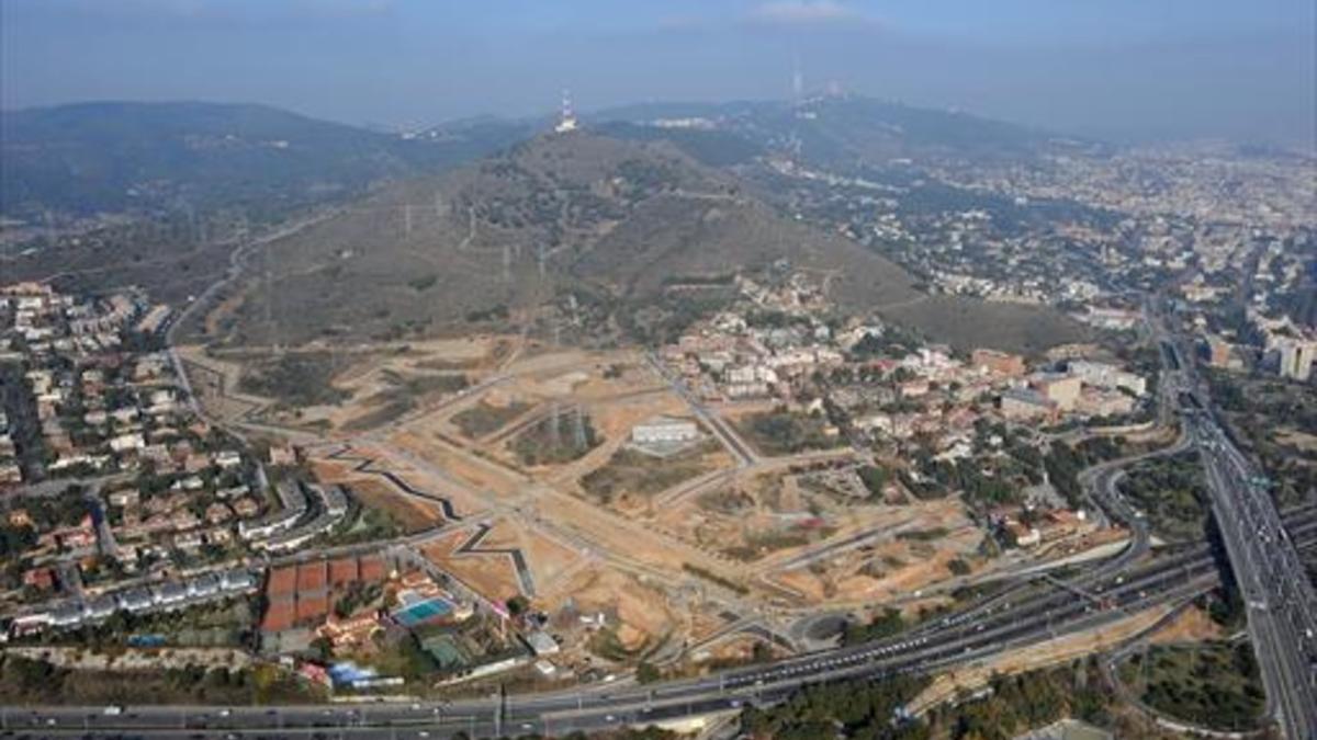 Vista aérea del nuevo barrio de Finestrelles, de Esplugues de Llobregat.
