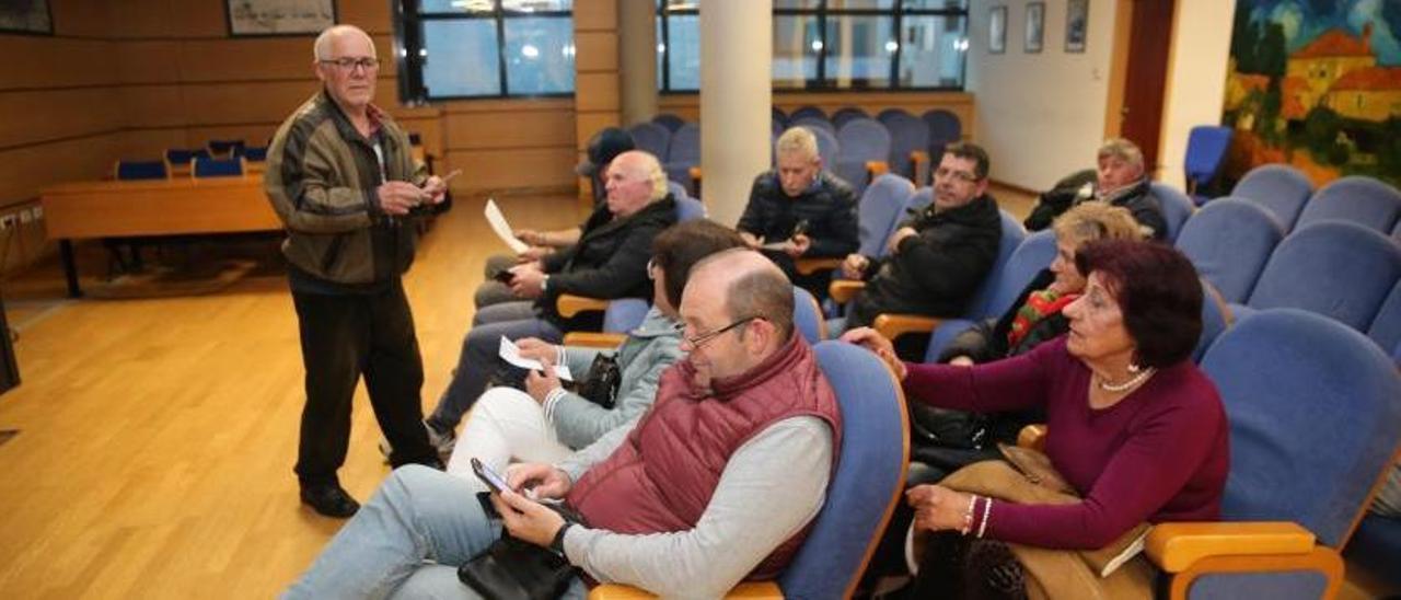 Un momento de la reunión de este sábado en Moaña.   | S. ÁLVAREZ