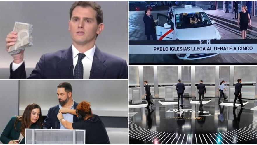 Algunes imatges que ha deixat el debat a cinc del 10-N