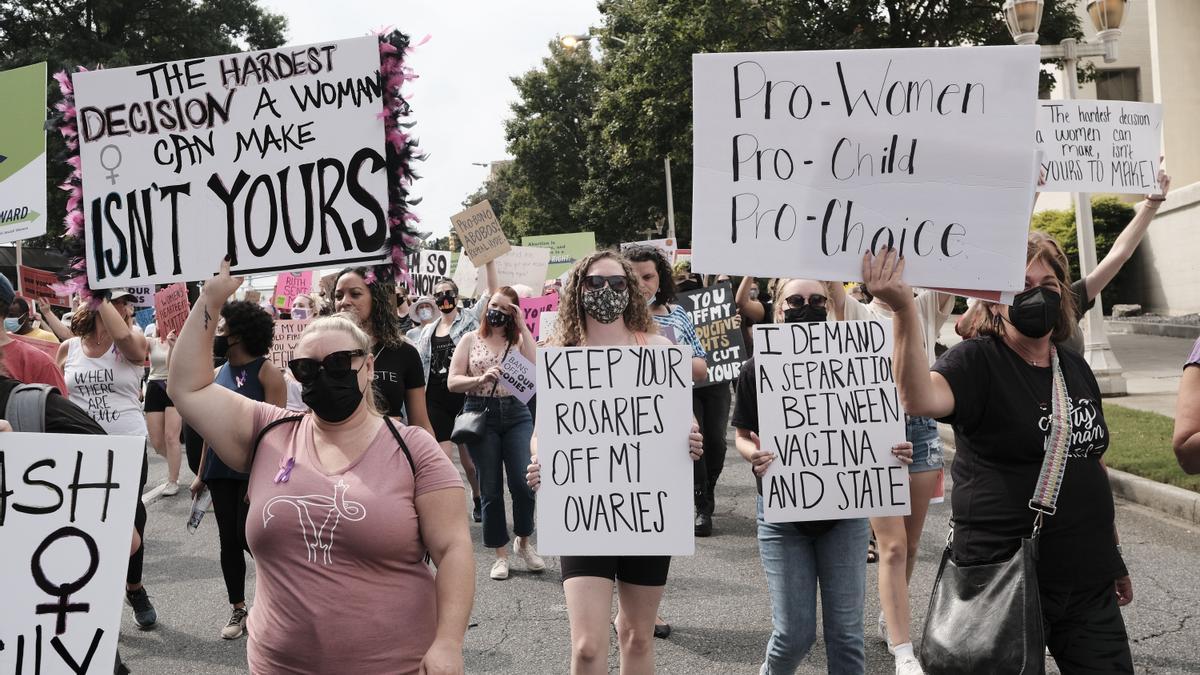 Marchas en defensa del derecho al aborto en Estados Unidos