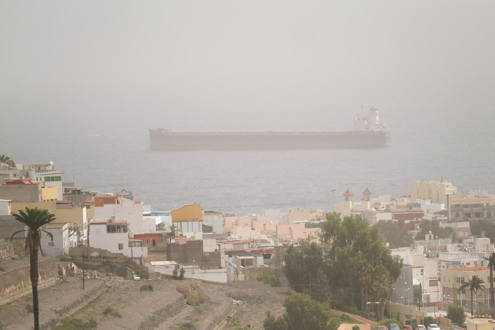 Calima en Las Palmas de Gran Canaria (17/03/2022)