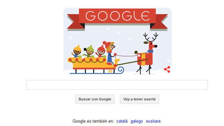 El &#039;doodle&#039; de Google para felicitar la Navidad