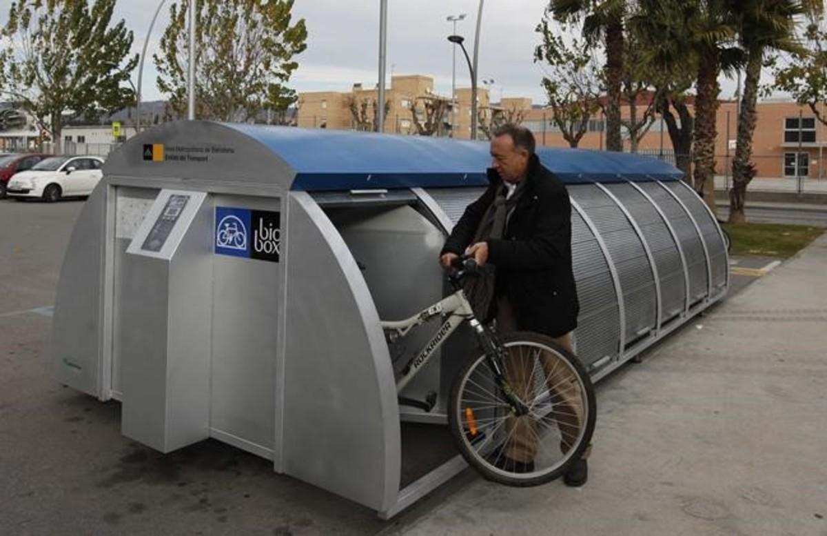 El Bicibox de Sant Joan Despí, en noviembre del 2010. 