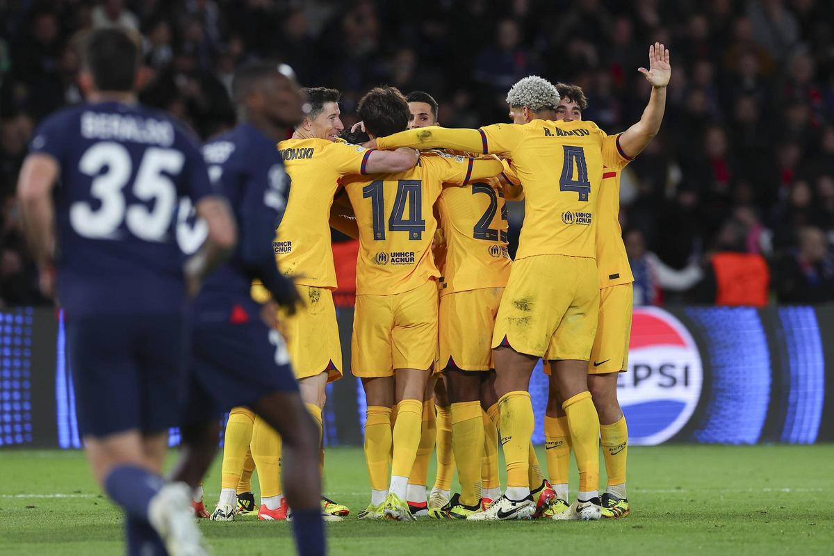 PSG - FC Barcelona, la ida de cuartos de final de la Champions League, en imágenes