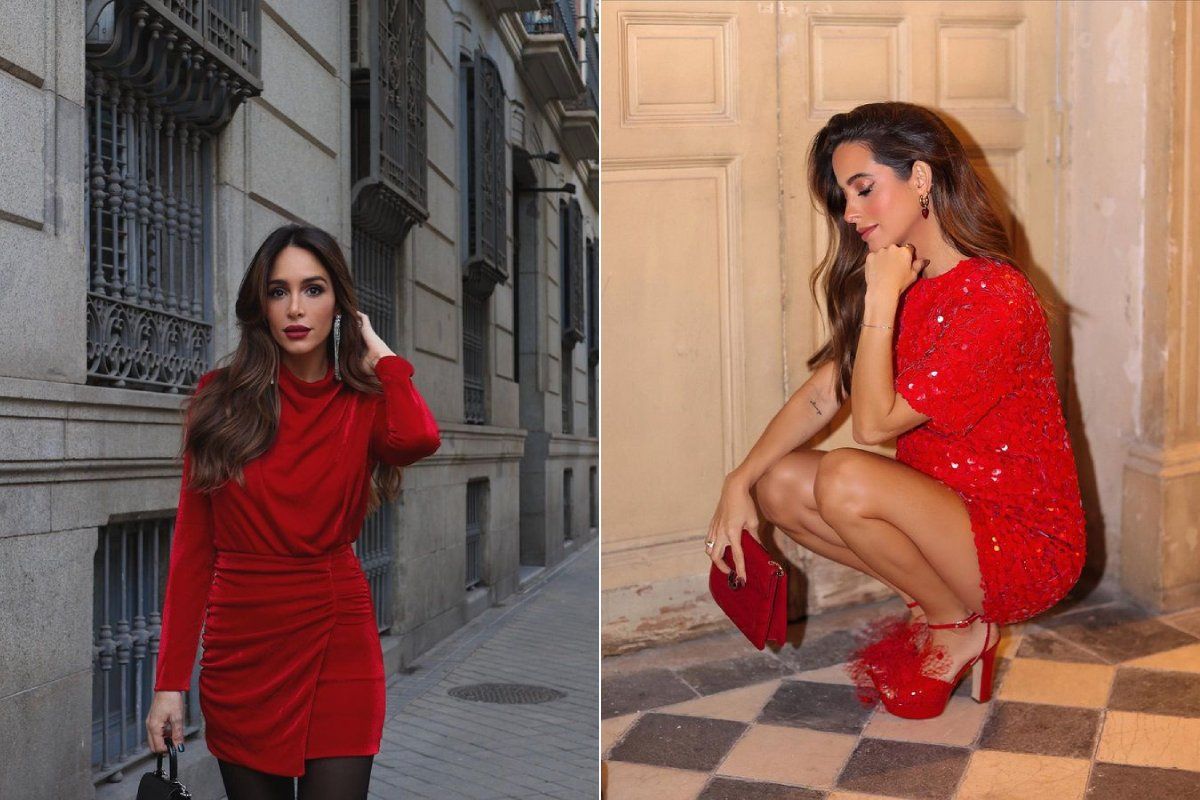 Rocío Osorno con vestido de Bershka y María Fernández Rubíes con vestido de Zara