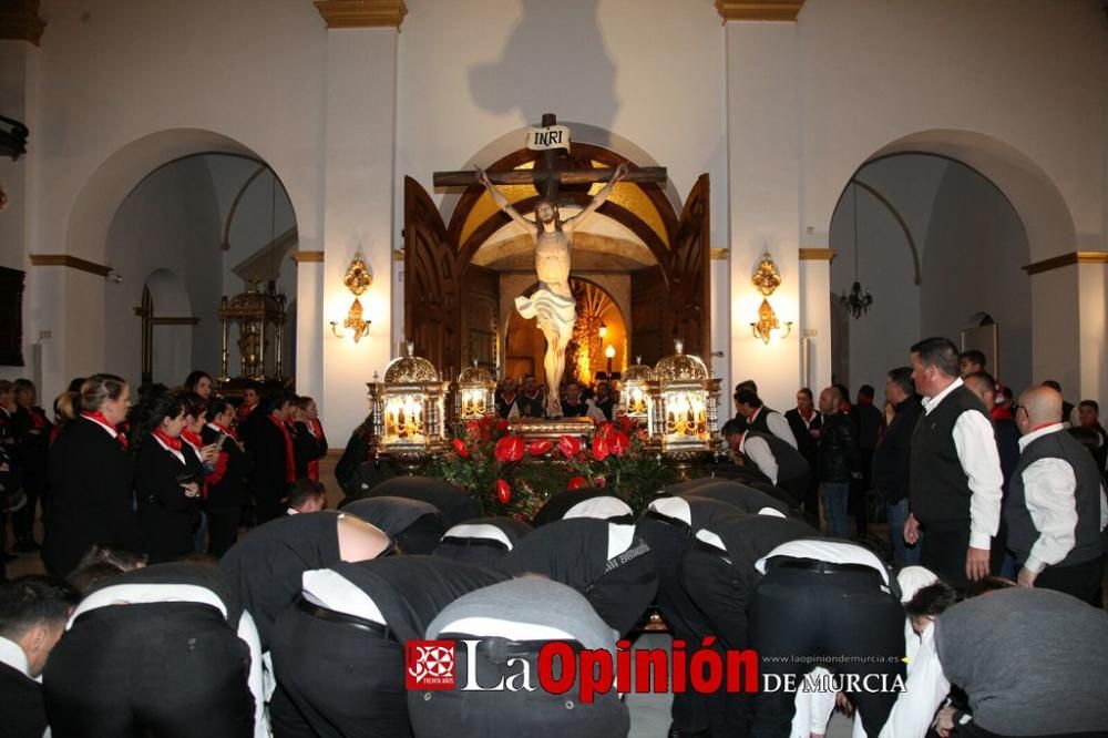 Encuentro en Lorca del Cristo de la Sangre, Señor de la Penitencia y la Virgen de la Soledad