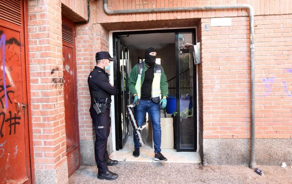 Hallan 300 plantas de marihuana en una casa del barrio del Infante de Murcia