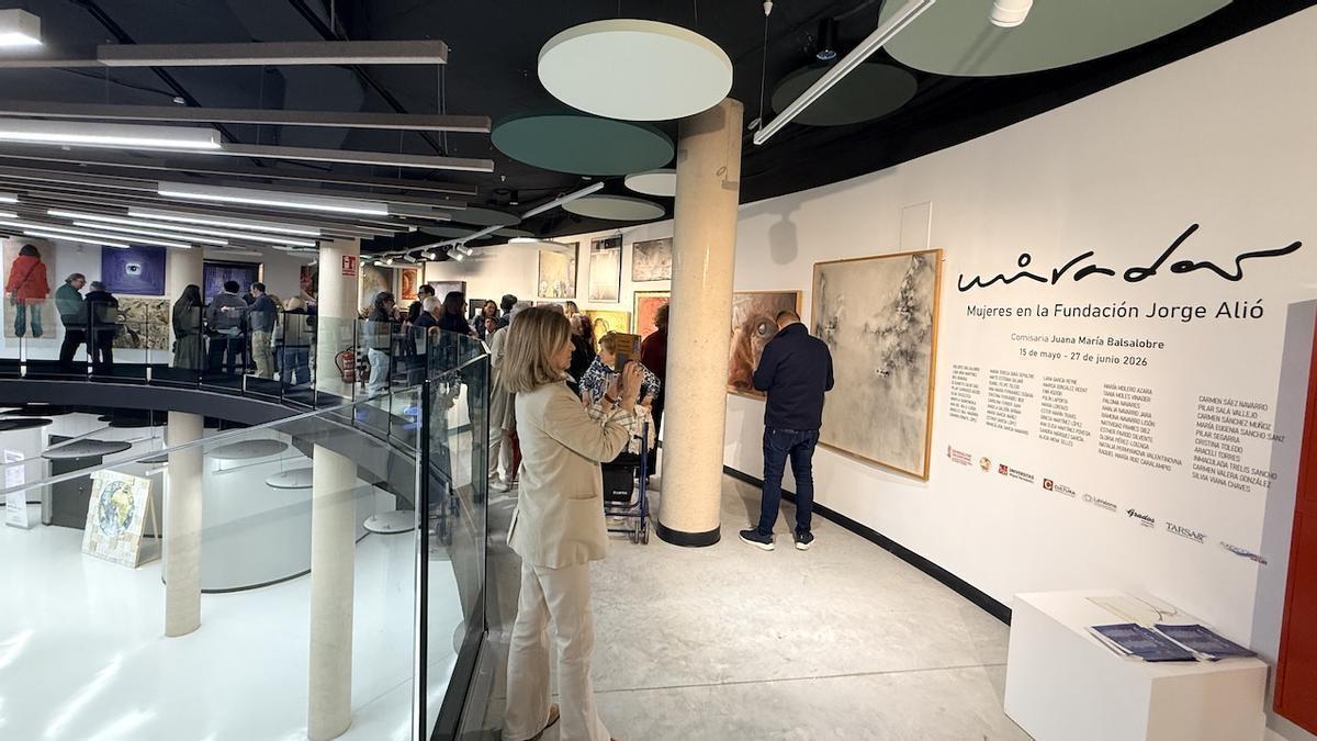Obras de Dolores Balsalobre, Paloma Navares y Polín Laporta en la muestra «Arte y salud visual»