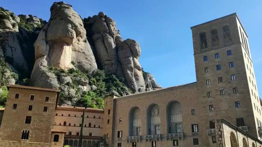 Vot de silenci a Montserrat: vista del monestir buit