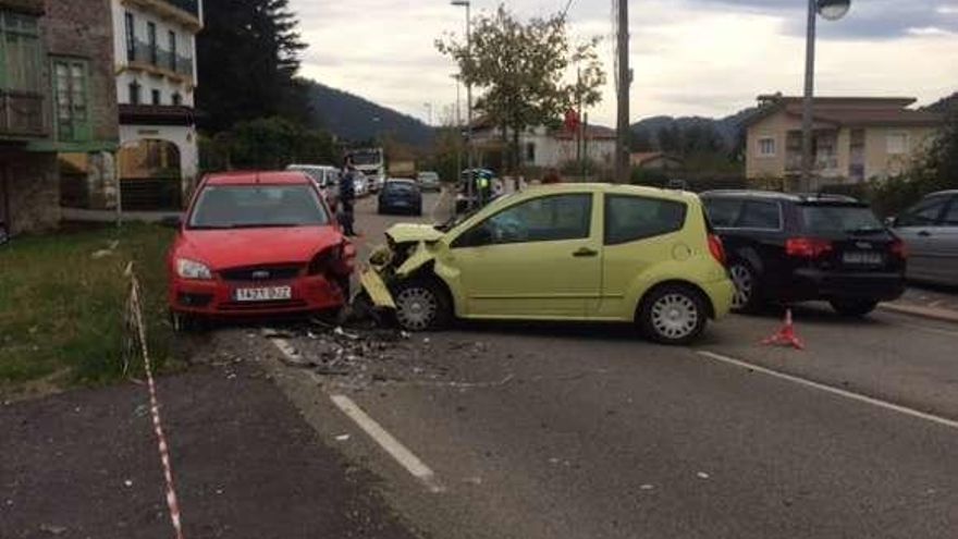 El accidente en Riberas, momentos después de producirse.