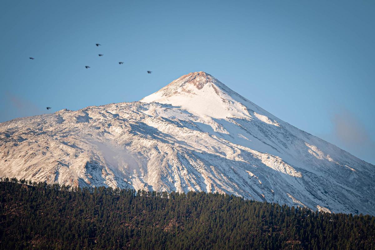 El Teide nevado en una imagen de archivo.