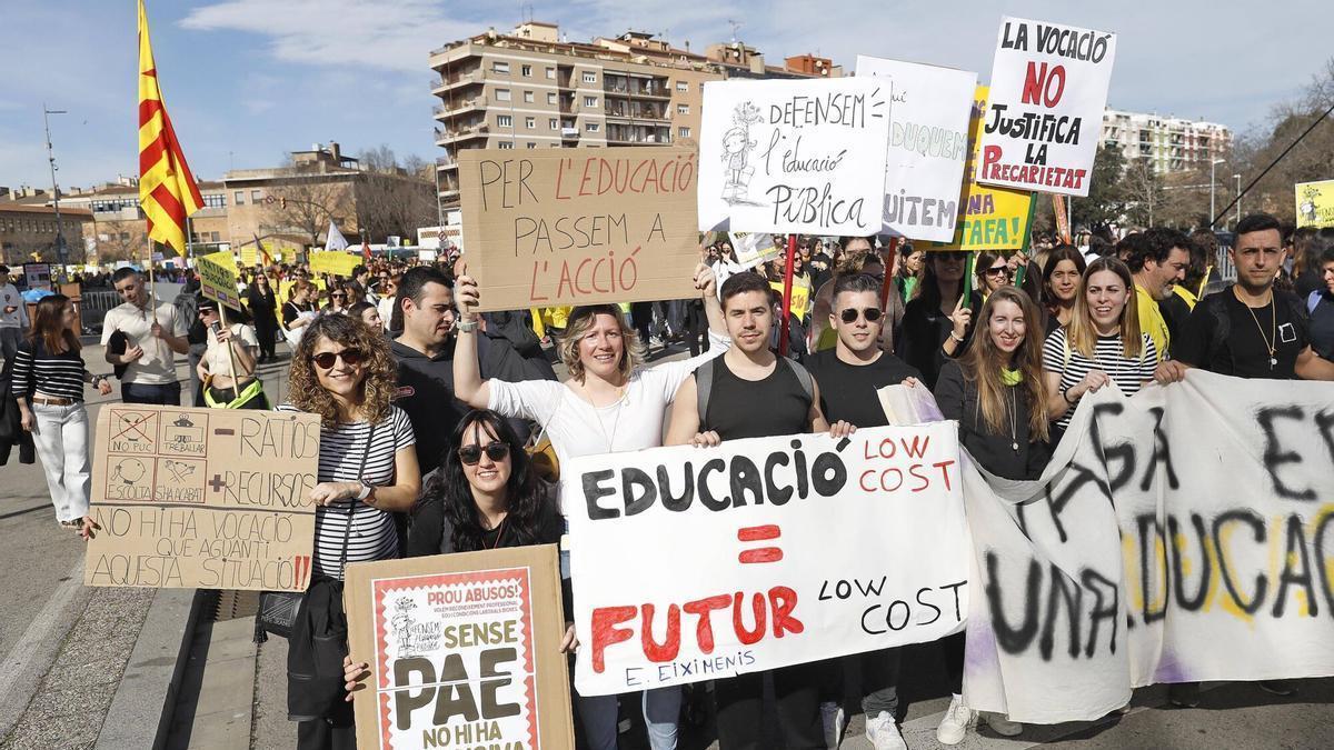 Docents manifestant-se en una convocatòria anterior.