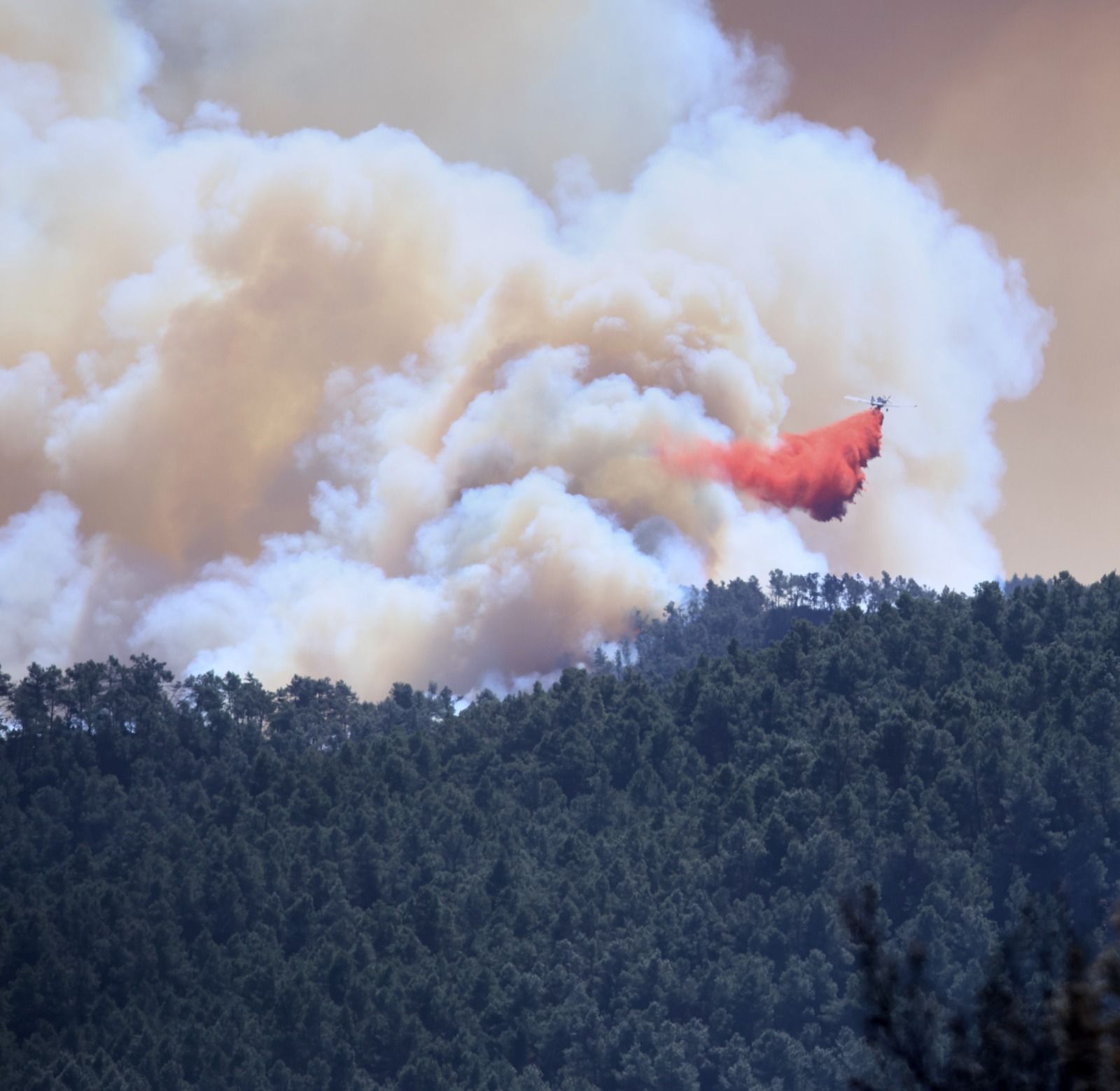 Las imágenes del incendio forestal en el Alto Mijares