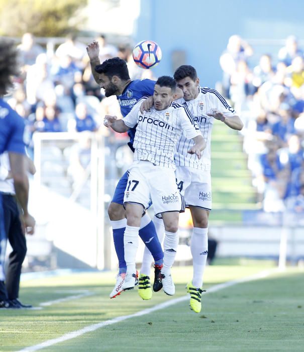 El partido entre el Getafe y el Real Oviedo, en imágenes