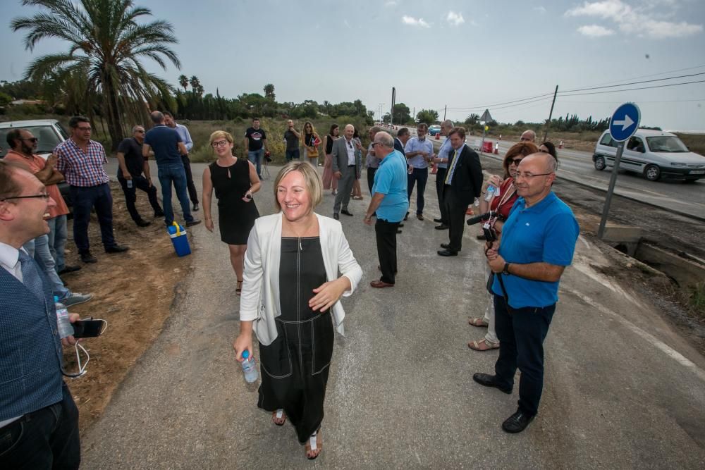 Las obras de la carretera de Santa Pola, en imágen