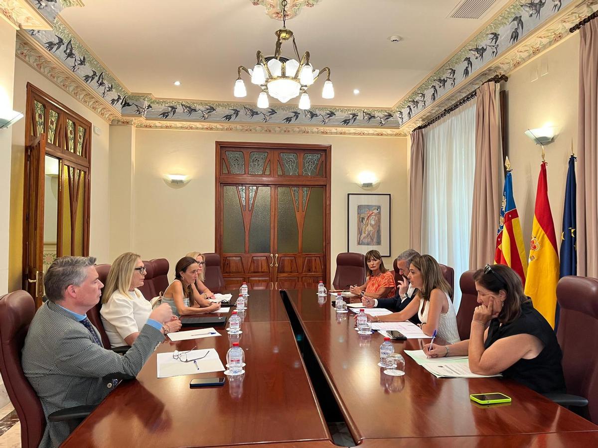La consellera se ha reunido este miércoles  con las autoridades judiciales de los partidos judiciales de Castellón.