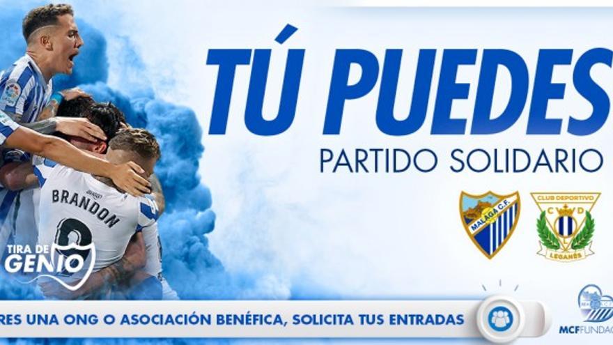 El Málaga CF celebra el sexto Partido Solidario en favor de las ONG