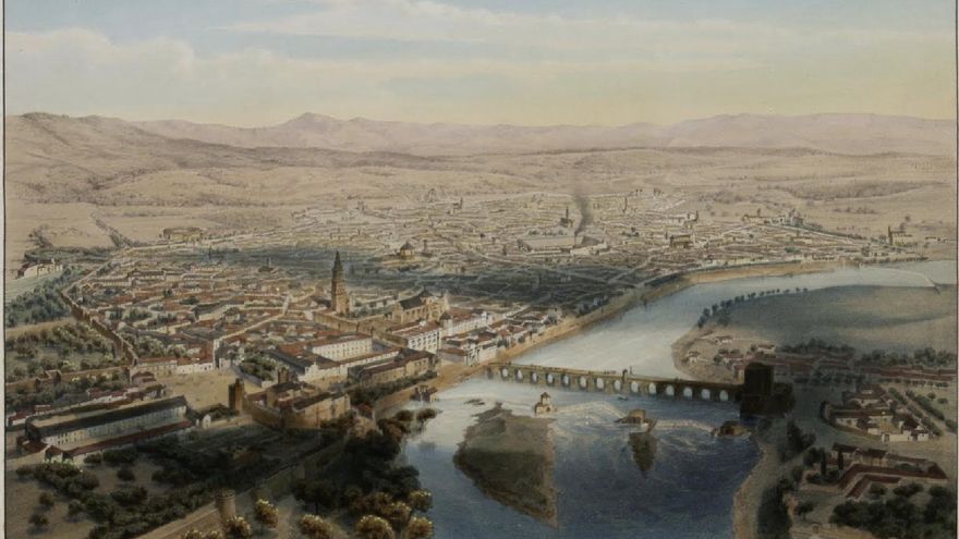 ¿Dibujó Córdoba desde un globo? La historia tras una de las primeras vistas aéreas de la ciudad