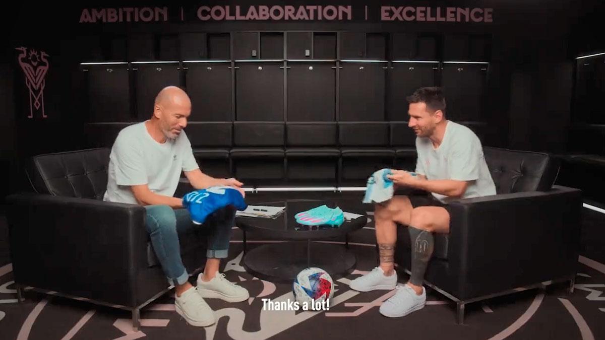 Messi y Zidane intercambian camisetas y la reacción del argentino se hace viral...