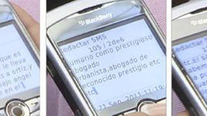 Castedo envía desde las Cortes sms sobre Brugal