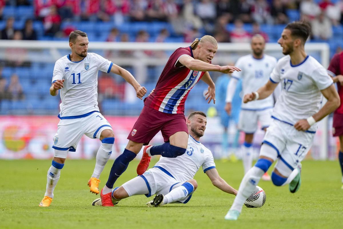 Erling Haaland se sale ante Kosovo