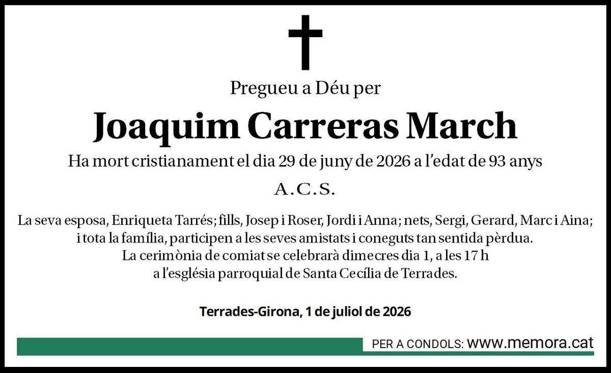 Joaquim carreras