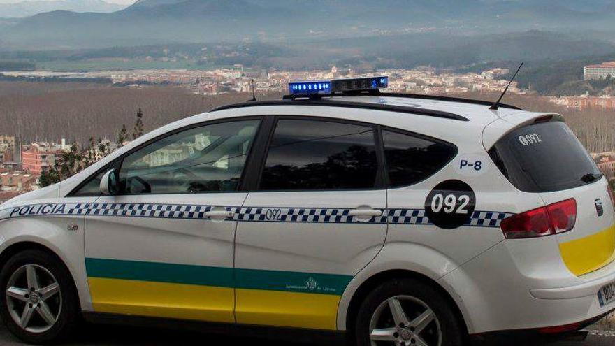 Un dels patrulla de la la Policia Municipal de Girona