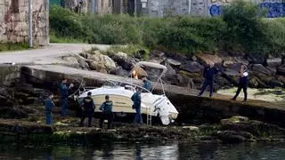 Muere el patrón de una embarcación de recreo en Chapela al caer al mar, mientras su lancha seguía navegando sin rumbo