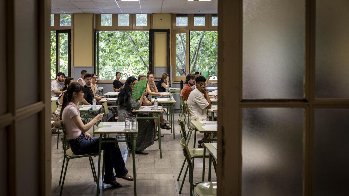 Imagen de archivo de unas oposiciones a profesor de la ESO y FP.