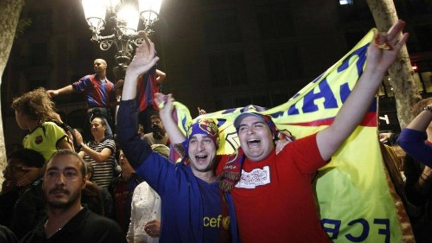 Celebración en Canaletas