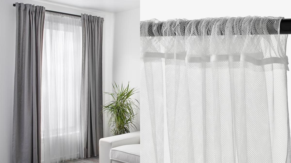 Truco para mantener las cortinas blancas