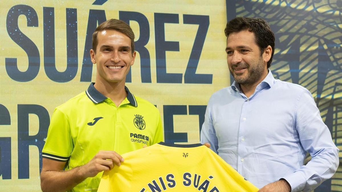 Roig Negueroles en la presentación de Denis Suárez