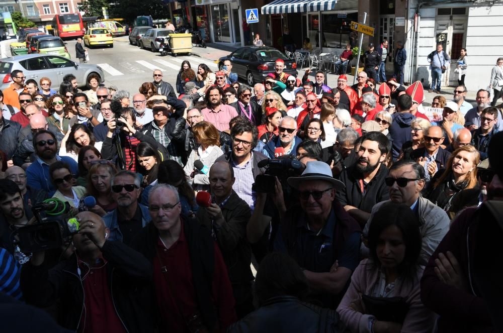 Sande, en el juzgado por el cartel del Entroido