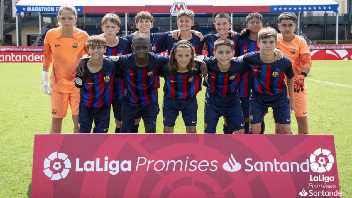 El Alevín A del Barça que disputó el VII Torneo Internacional de LaLiga Promises