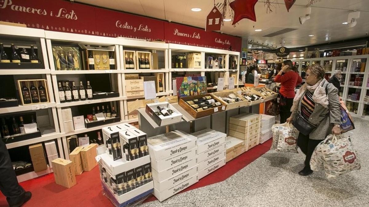 Cestas, paneras y lotes de Navidad en El Corte Inglés