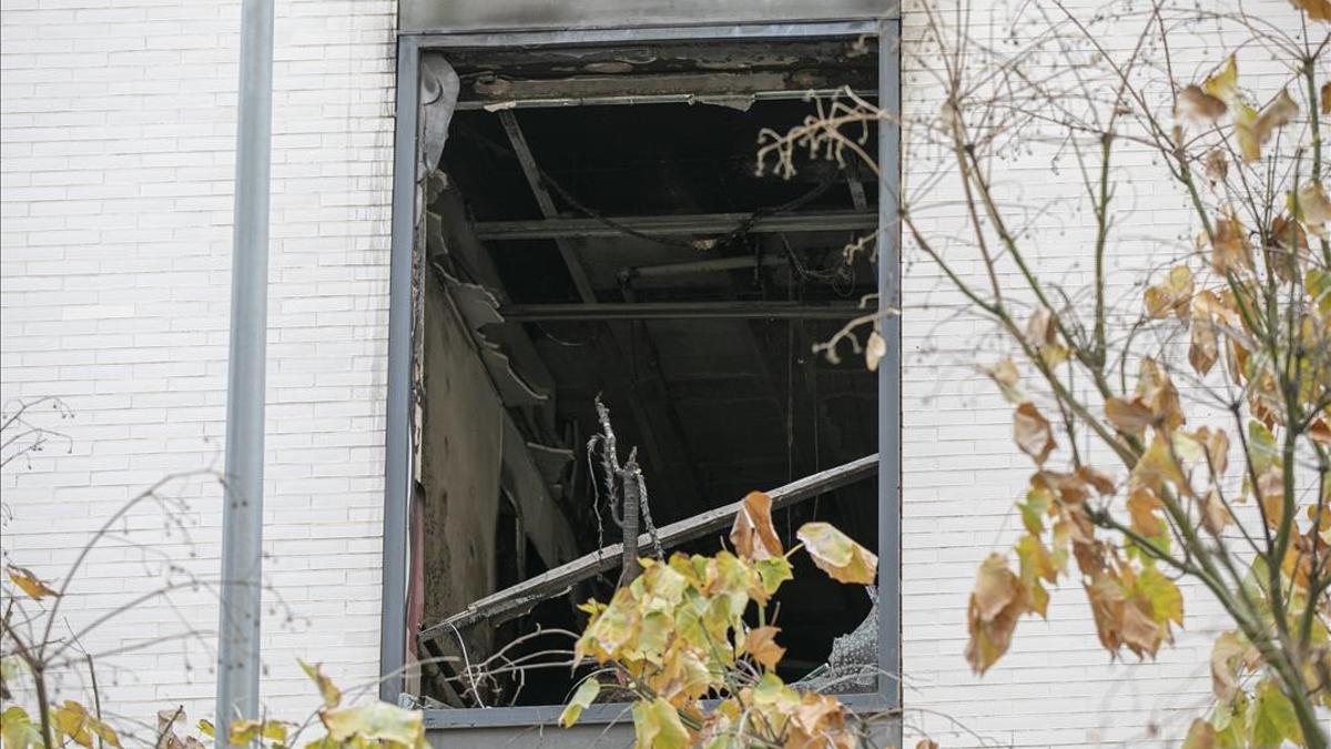 Residencia de ancianos Adorea de Sevilla, afectada por un incendio