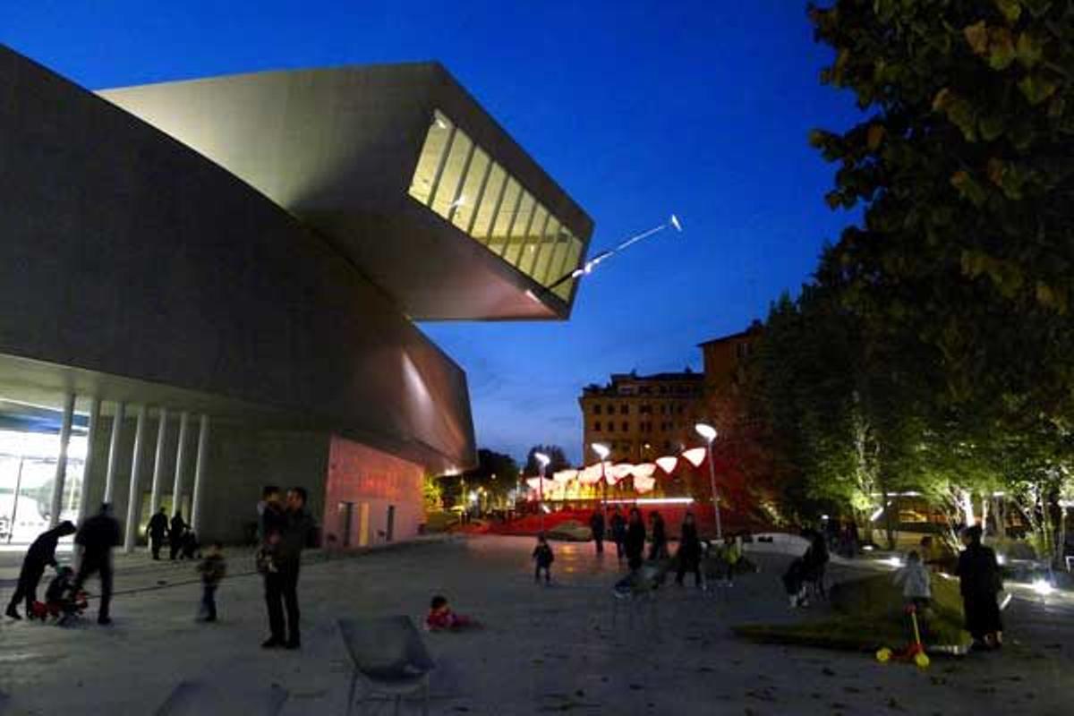 Museo MAXXI, obra de Zaha Hadid.