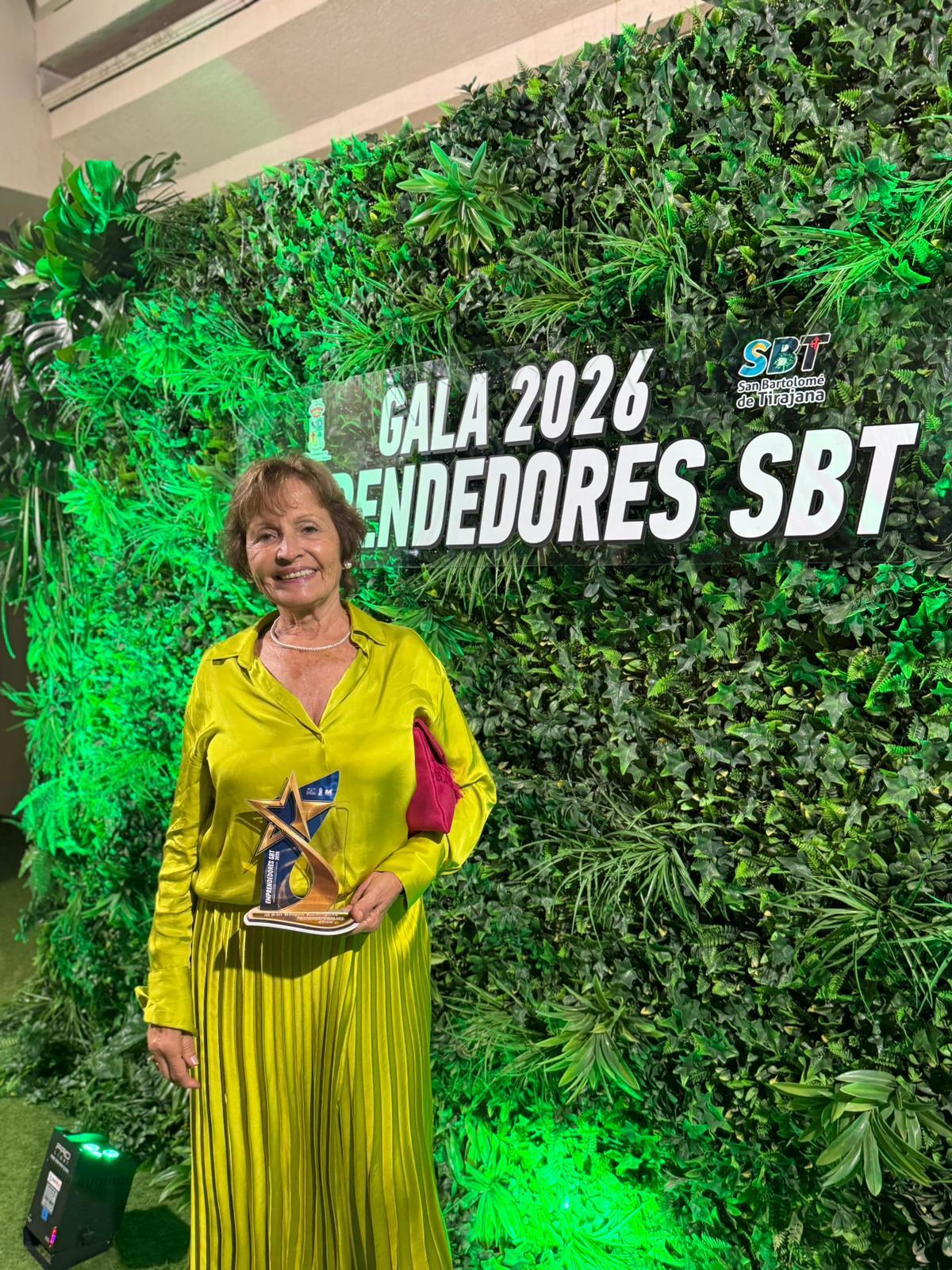 Ani Rivero en la gala de Premios Emprendedores de San Bartolomé de Tirajana.
