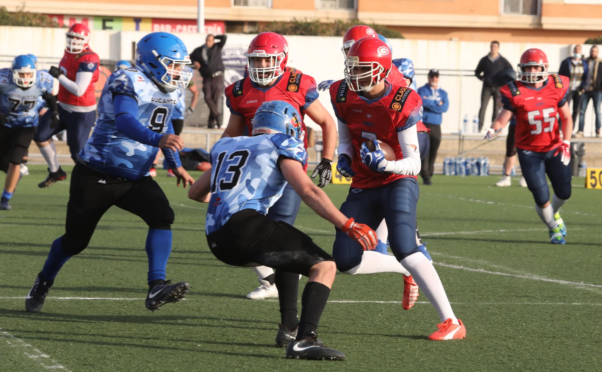 Valencia Giants contra Alicante Sharks de LNFA Serie B